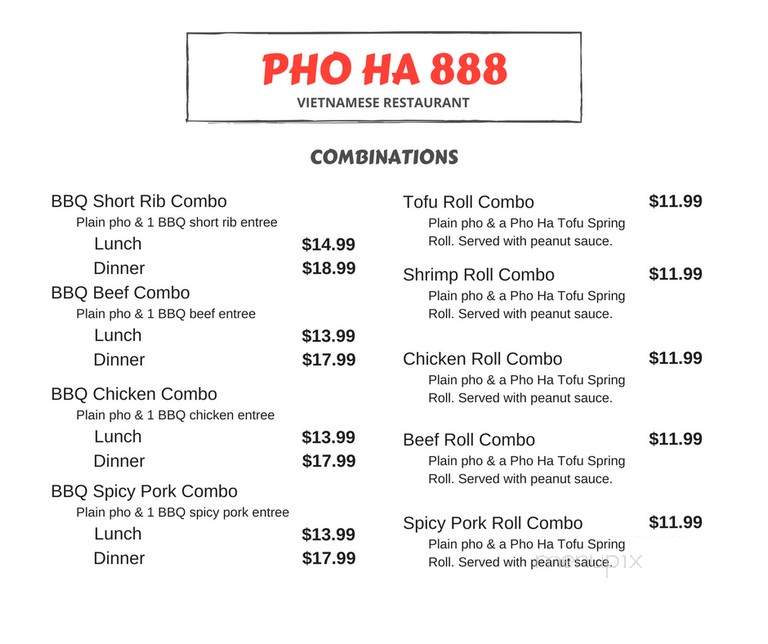 Pho Valencia - Valencia, CA menu_pic