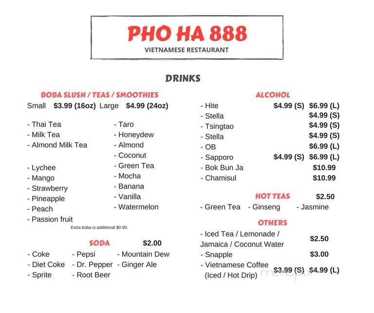 Pho Valencia - Valencia, CA menu_pic