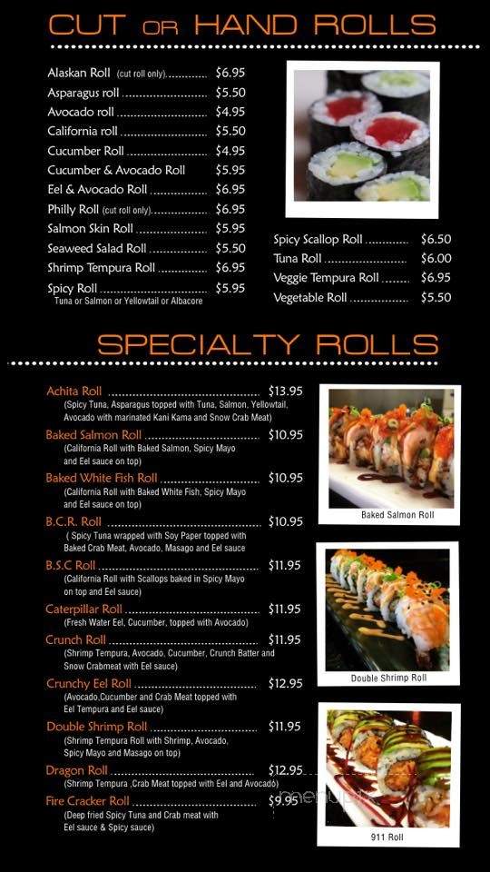 Achita Sushi - Santa Clarita, CA menu_pic