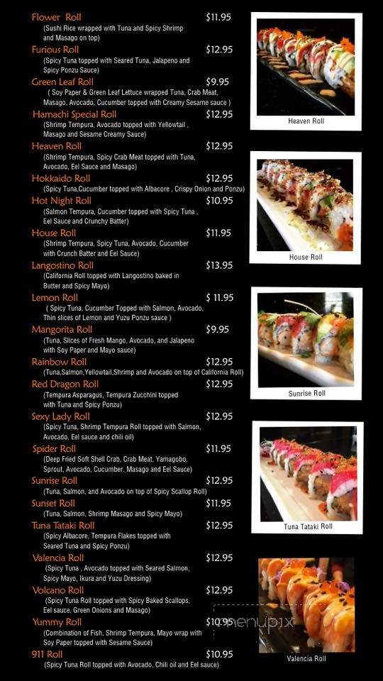 Achita Sushi - Santa Clarita, CA menu_pic