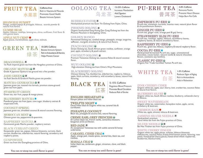The Green Teahouse - West Hartford, CT menu_pic
