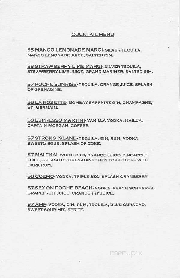 Poche Burger and Kitchen - San Clemente, CA menu_pic