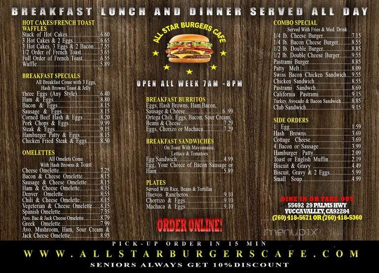 All Star Burgers - Yucca Valley, CA