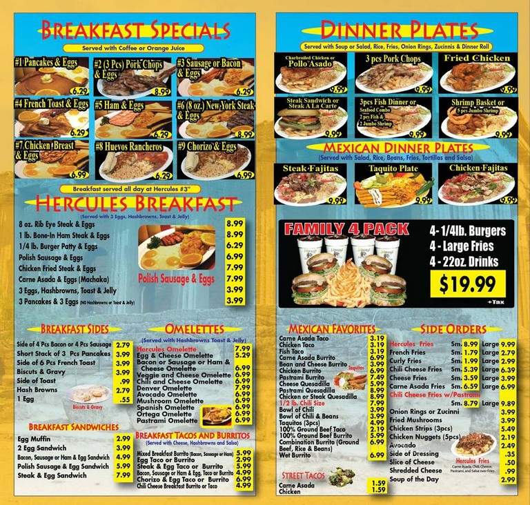 Hercules Burgers - Orange, CA menu_pic