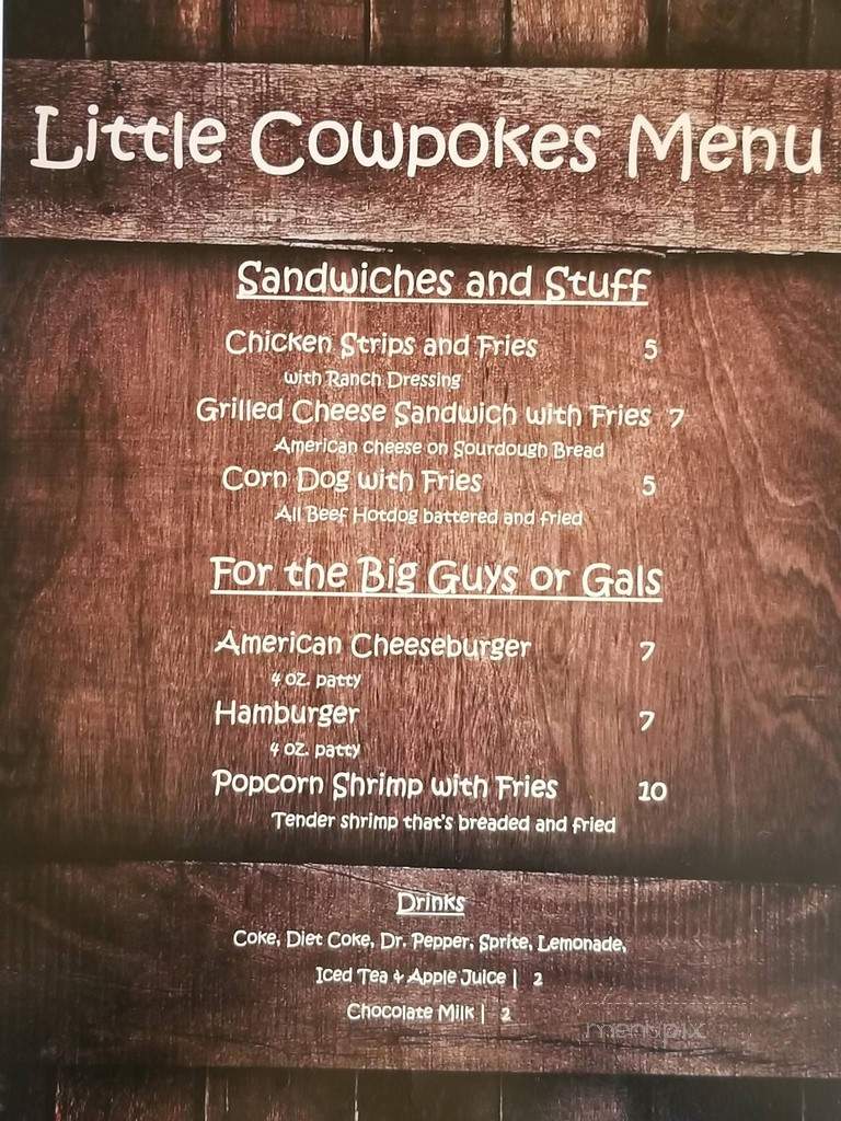 The 19th Hole - Tres Pinos, CA menu_pic