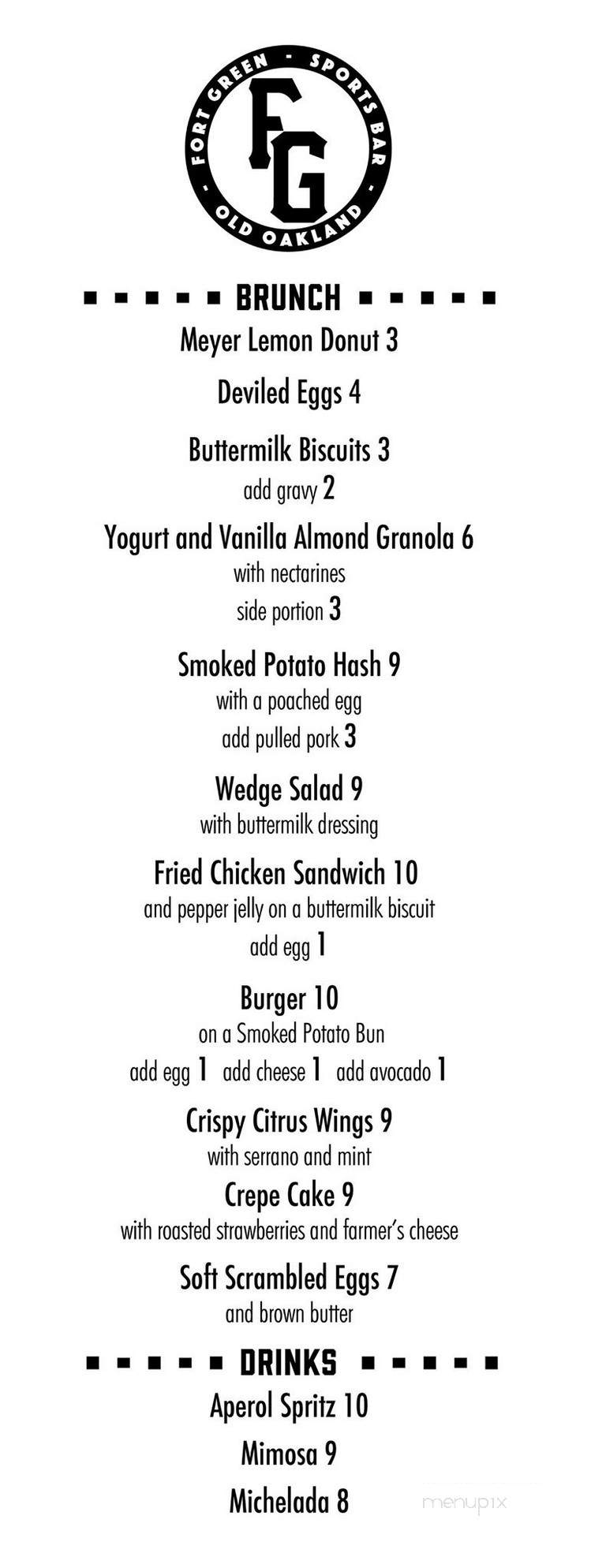 Tee Minus One Bar & Grill - Moffett Field, CA menu_pic