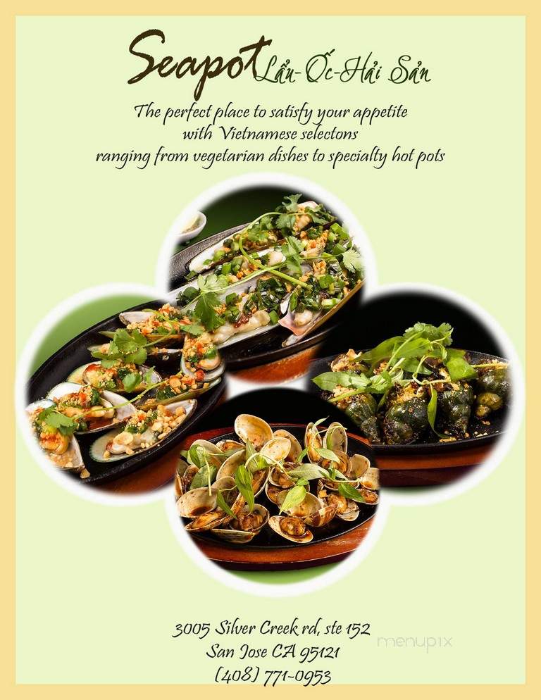 Seapot Lau Oc Hai San - San Jose, CA menu_pic