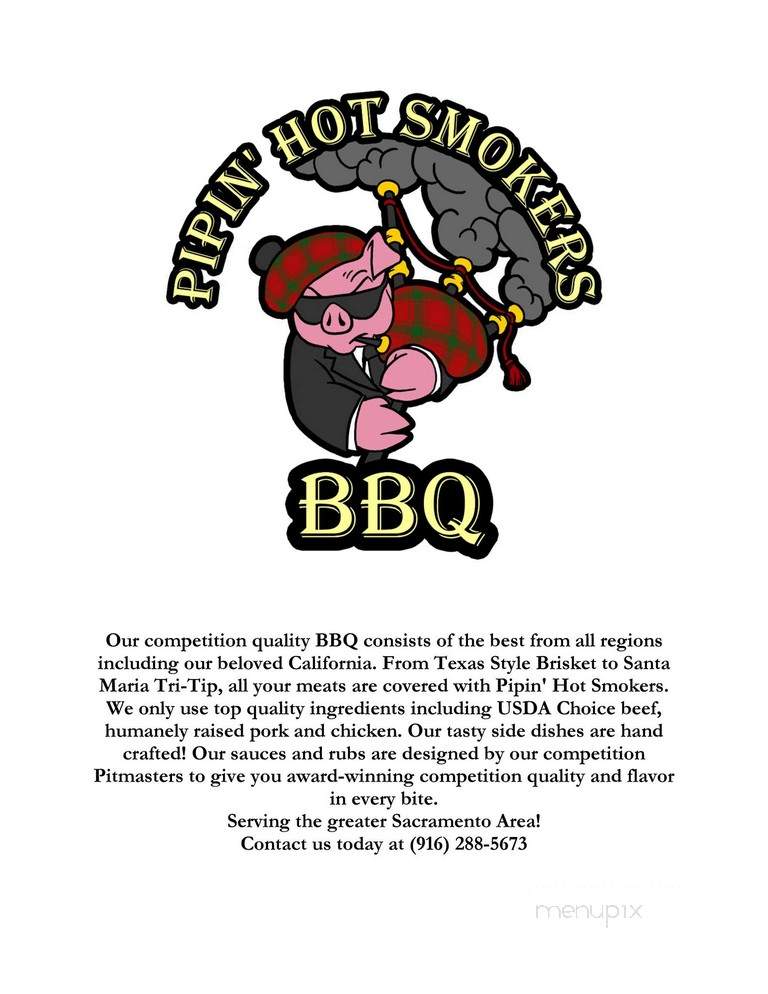 Pipin' Hot Smokers BBQ - Vacaville, CA menu_pic