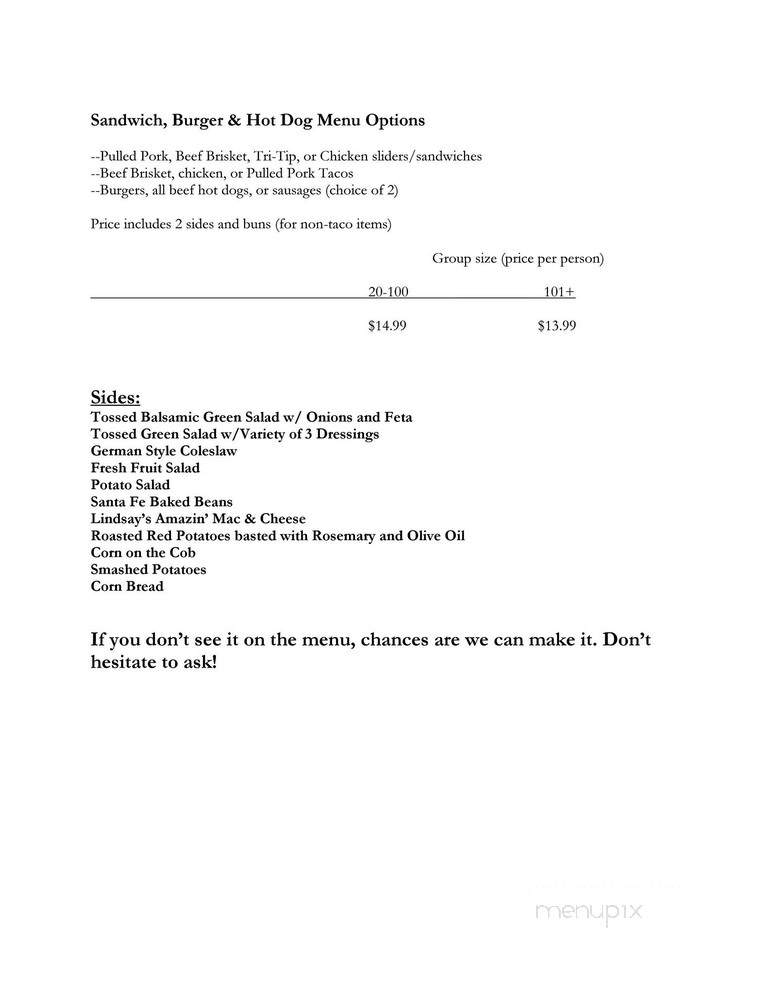 Pipin' Hot Smokers BBQ - Vacaville, CA menu_pic