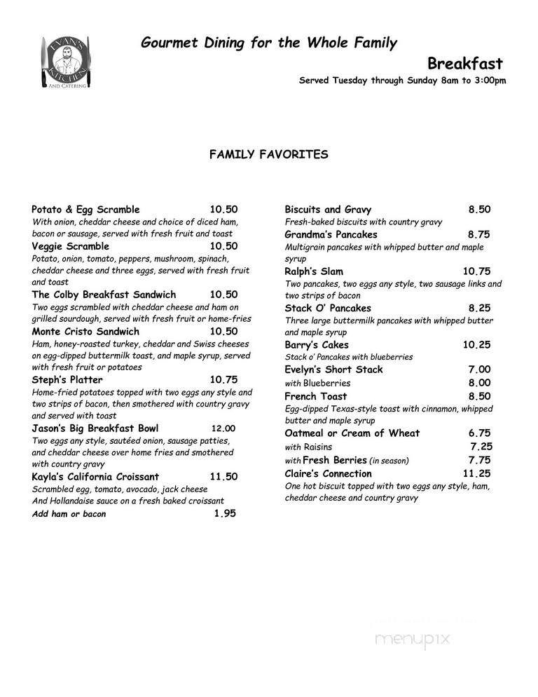 Creative Fresh Cafe & Catering - Sacramento, CA menu_pic