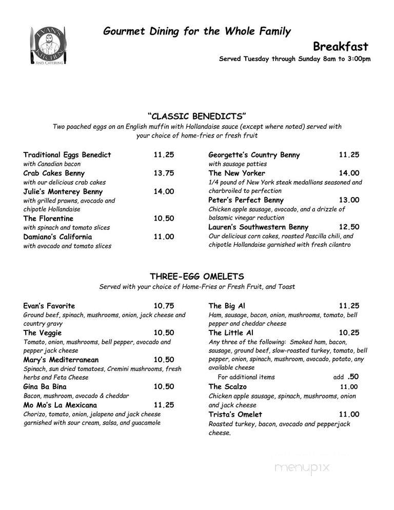 Creative Fresh Cafe & Catering - Sacramento, CA menu_pic