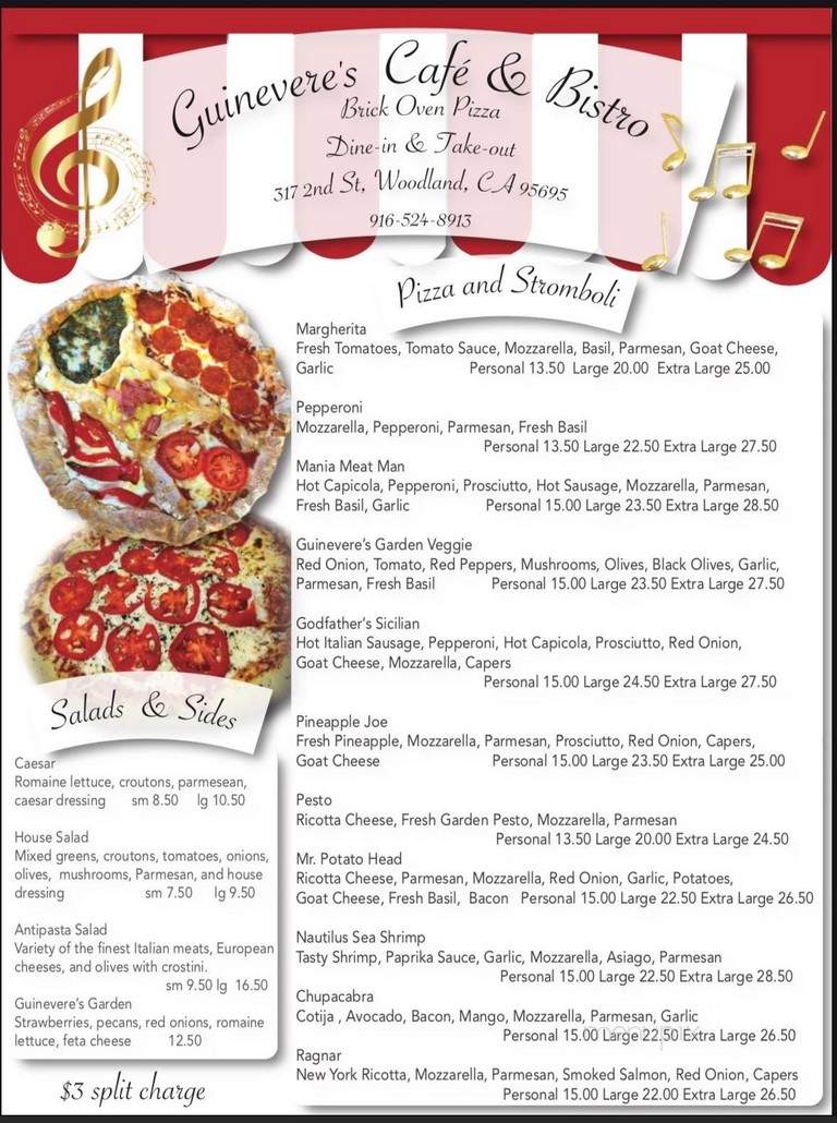 Guinevere's Caf'e & Bistro - Woodland, CA menu_pic