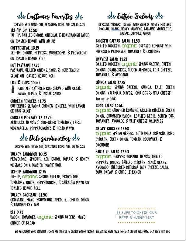 The Fork & Horn - Sierraville, CA menu_pic