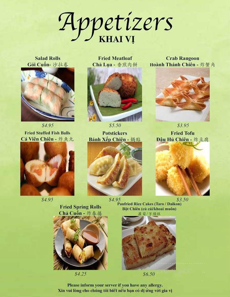 Quan Linh Asian Bistro - Portland, OR menu_pic