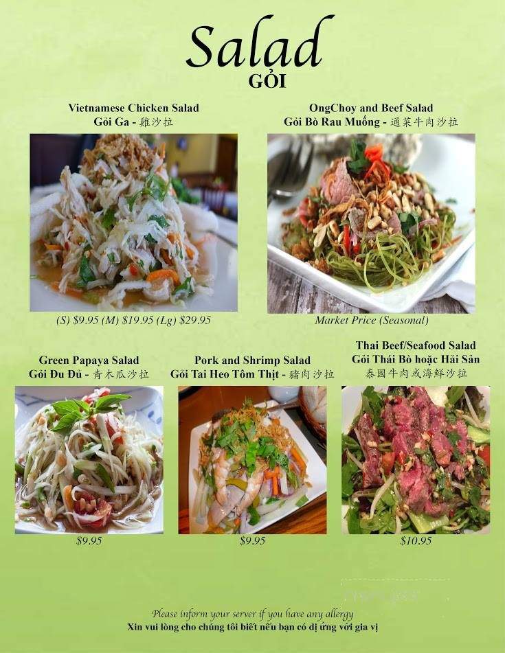 Quan Linh Asian Bistro - Portland, OR menu_pic
