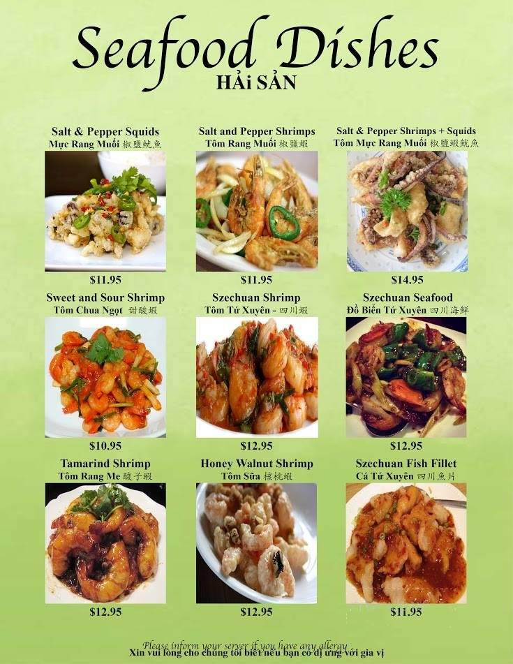 Quan Linh Asian Bistro - Portland, OR menu_pic