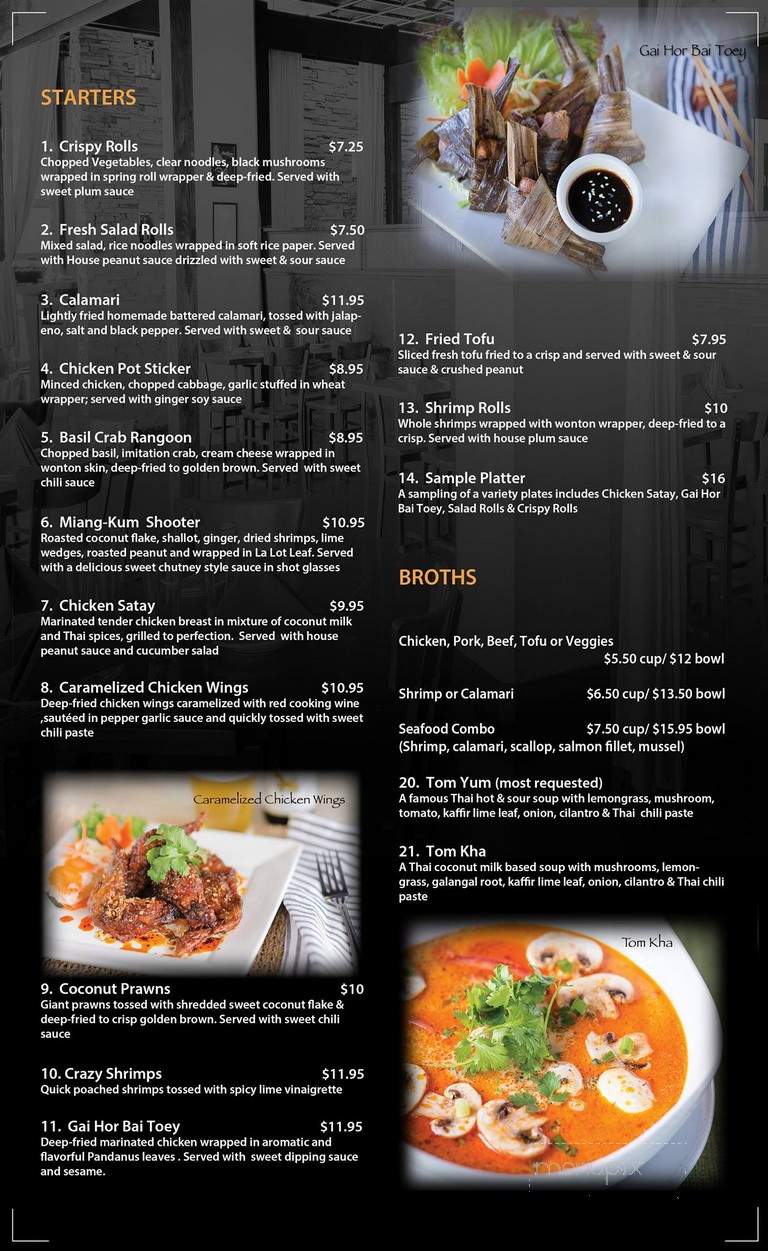 Siam Lotus Asian Kitchen & Bar - Beaverton, OR menu_pic