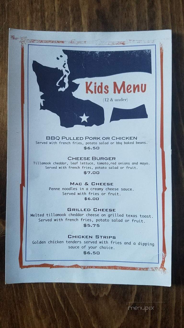 Shelby's - Washougal, WA menu_pic