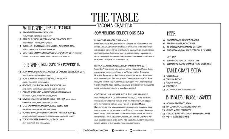 The Table - Tacoma, WA