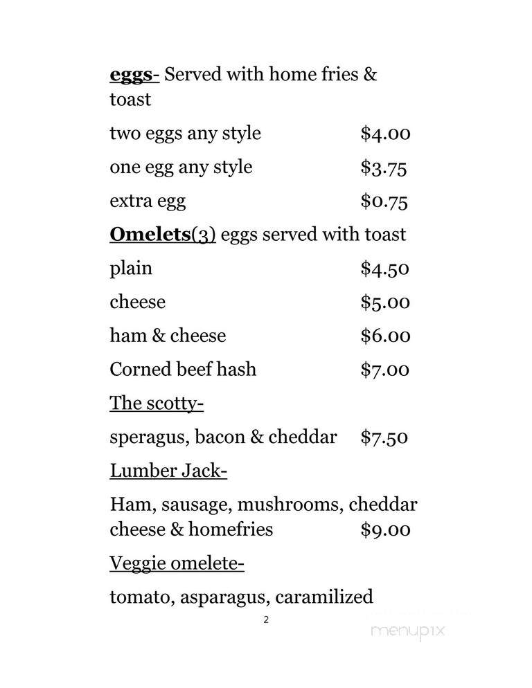 Lane's Cafe - Greenville, NY menu_pic
