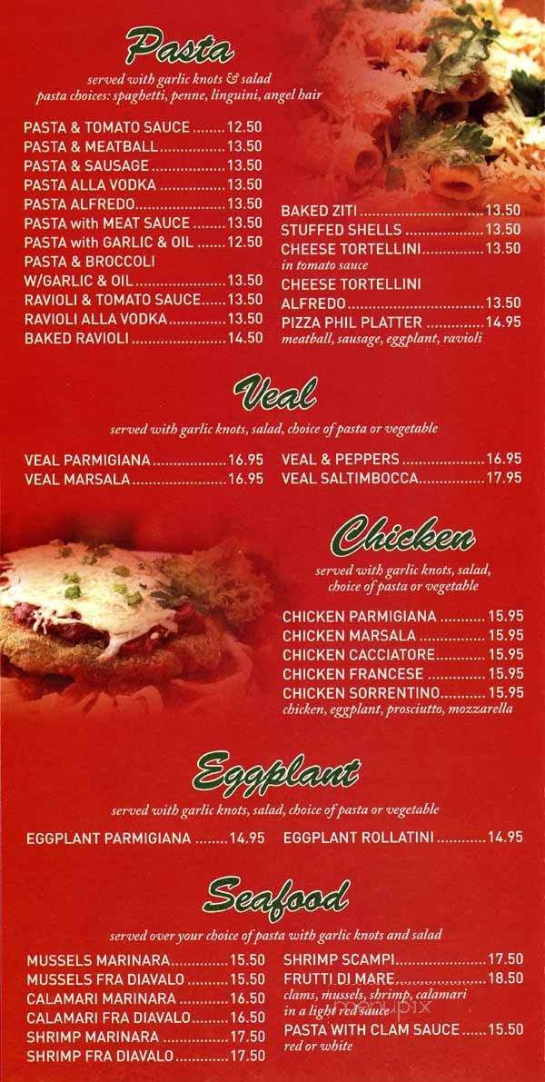 Pizza Phil - Fishkill, NY menu_pic