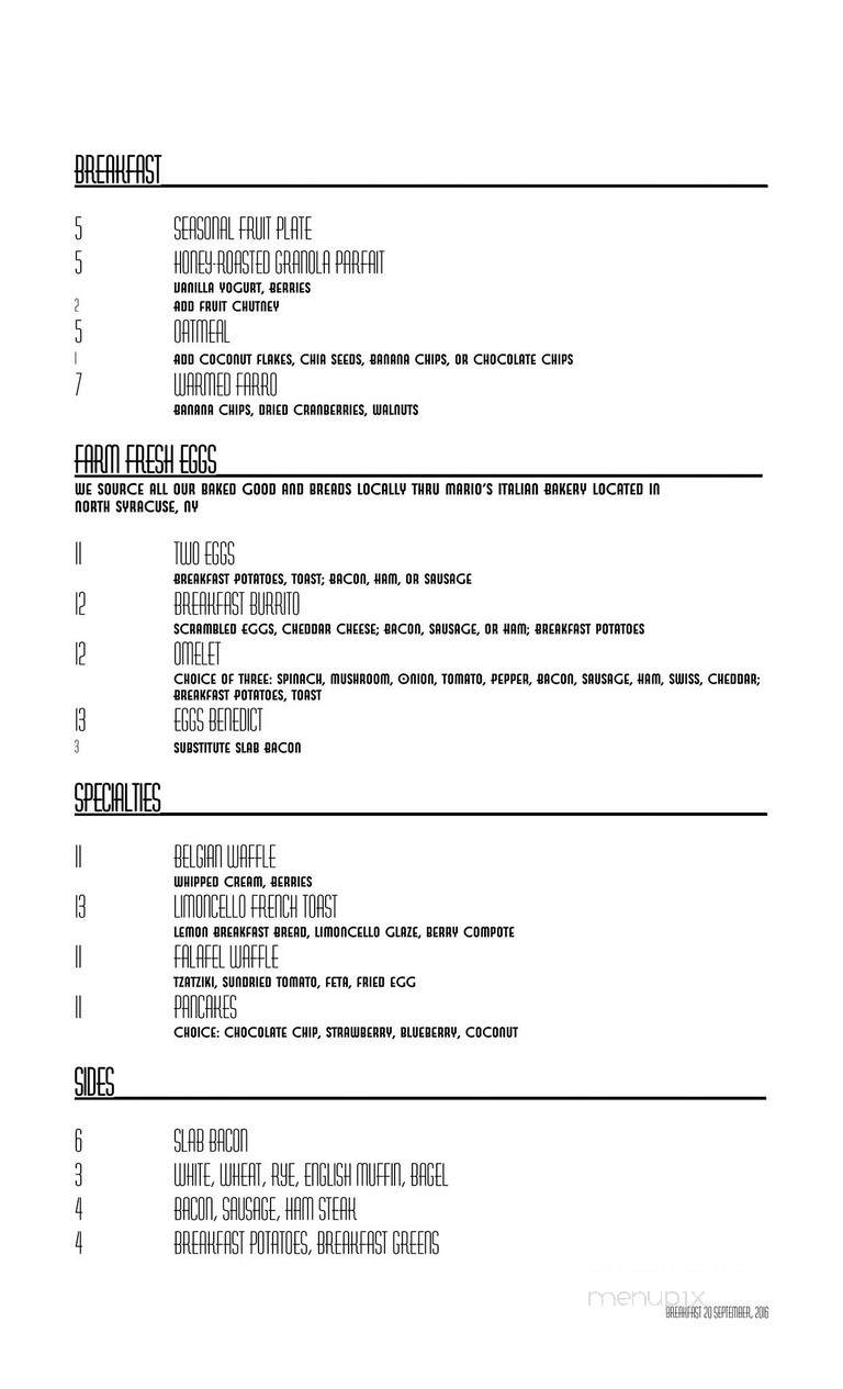 Redfield's - Syracuse, NY menu_pic