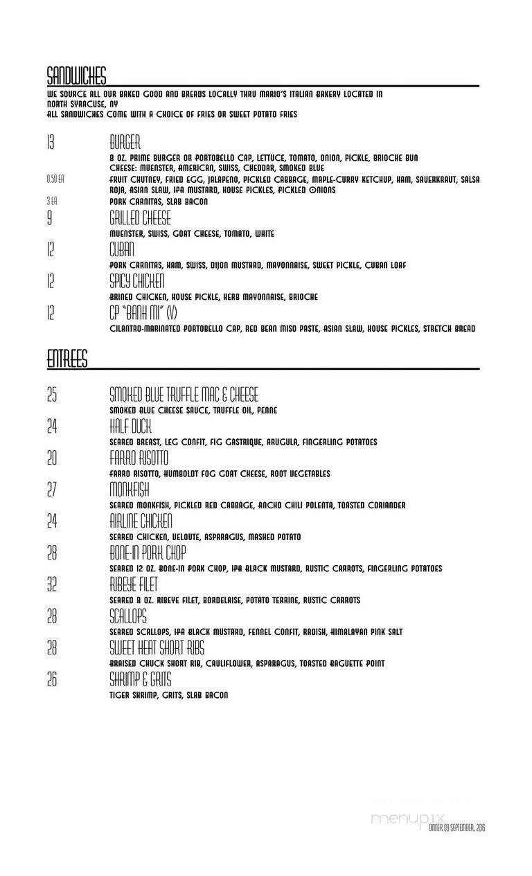 Redfield's - Syracuse, NY menu_pic