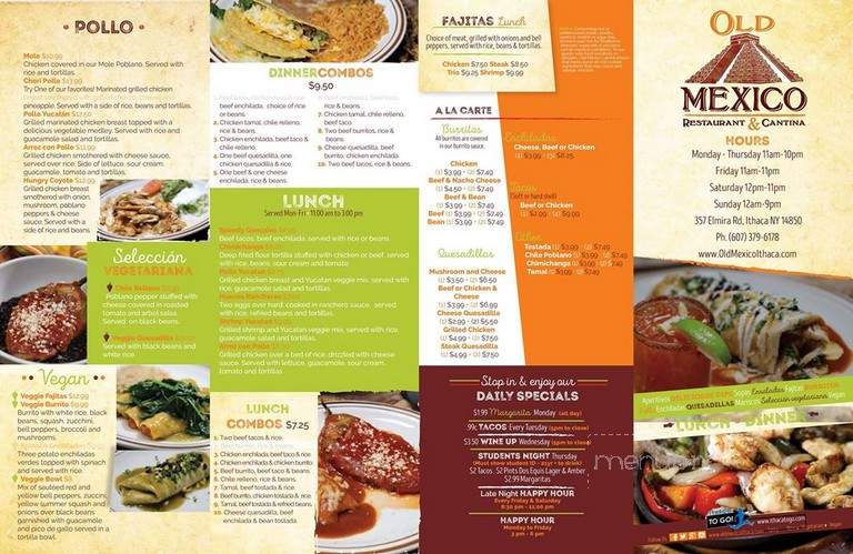 Old Mexico - Ithaca, NY menu_pic