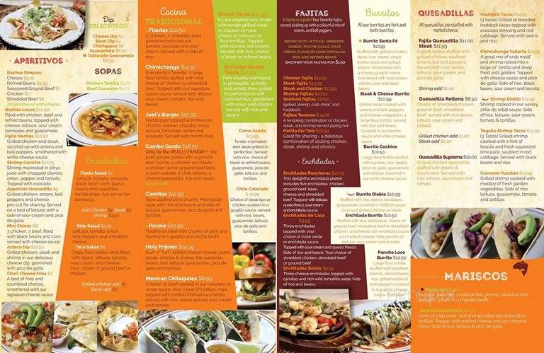 Old Mexico - Ithaca, NY menu_pic