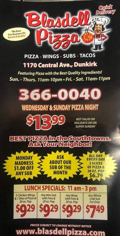 Blasdell Pizza - Dunkirk, NY
