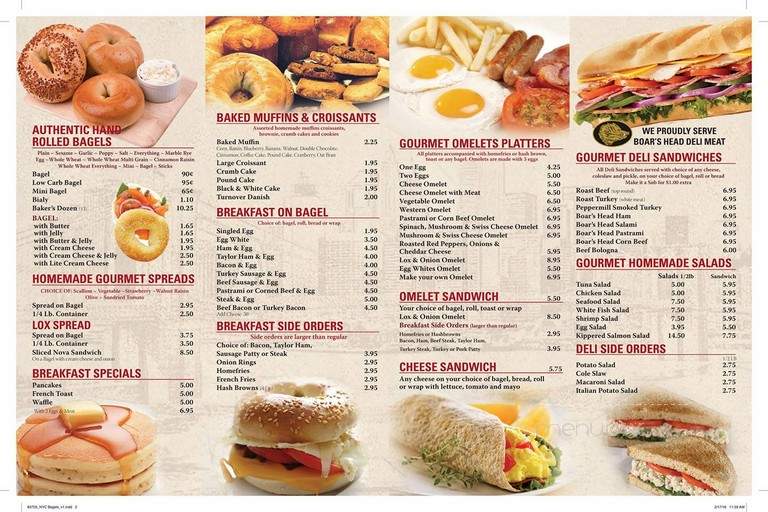 New York City Bagels & Deli Cafe - Union, NJ menu_pic
