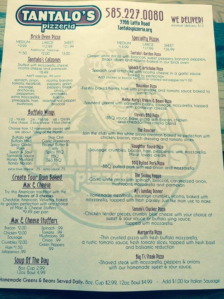 Tantalo's Pizzeria - Greece, NY