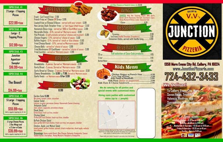 Junction Pizzeria - Callery, PA