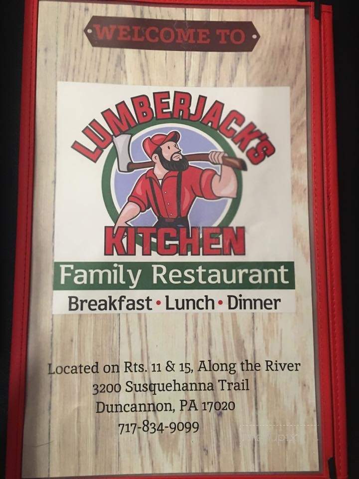 Lumberjack's Kitchen - Duncannon, PA menu_pic