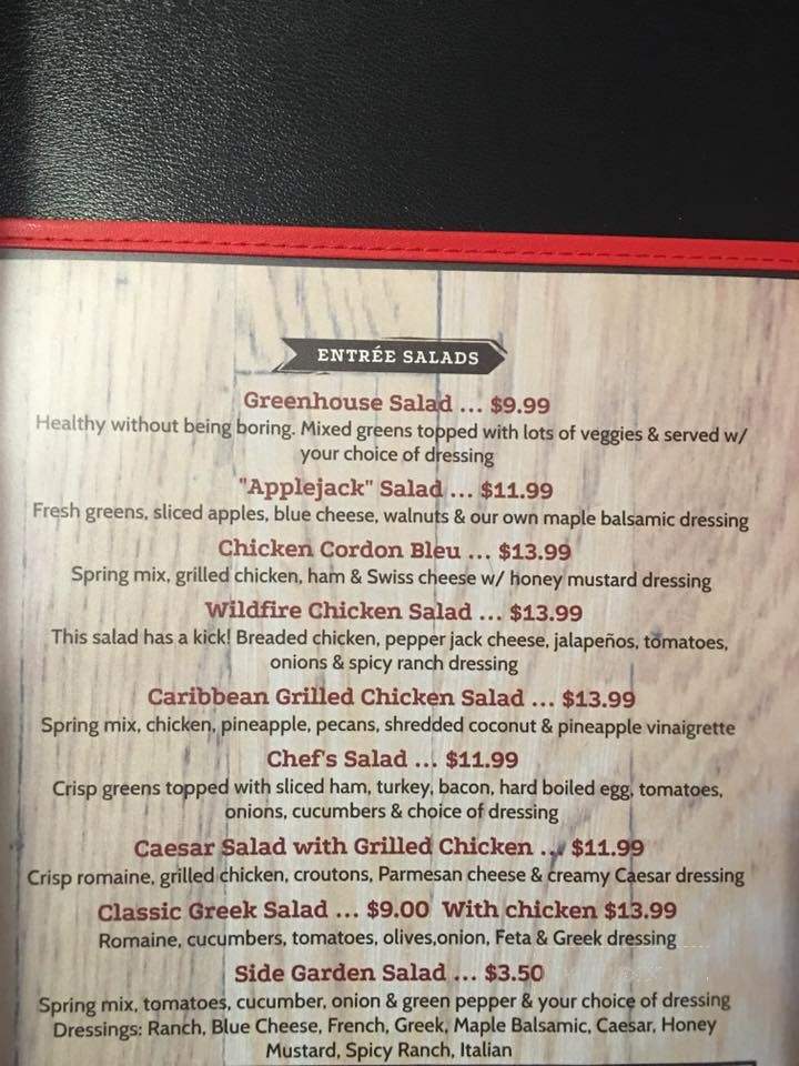 Lumberjack's Kitchen - Duncannon, PA menu_pic