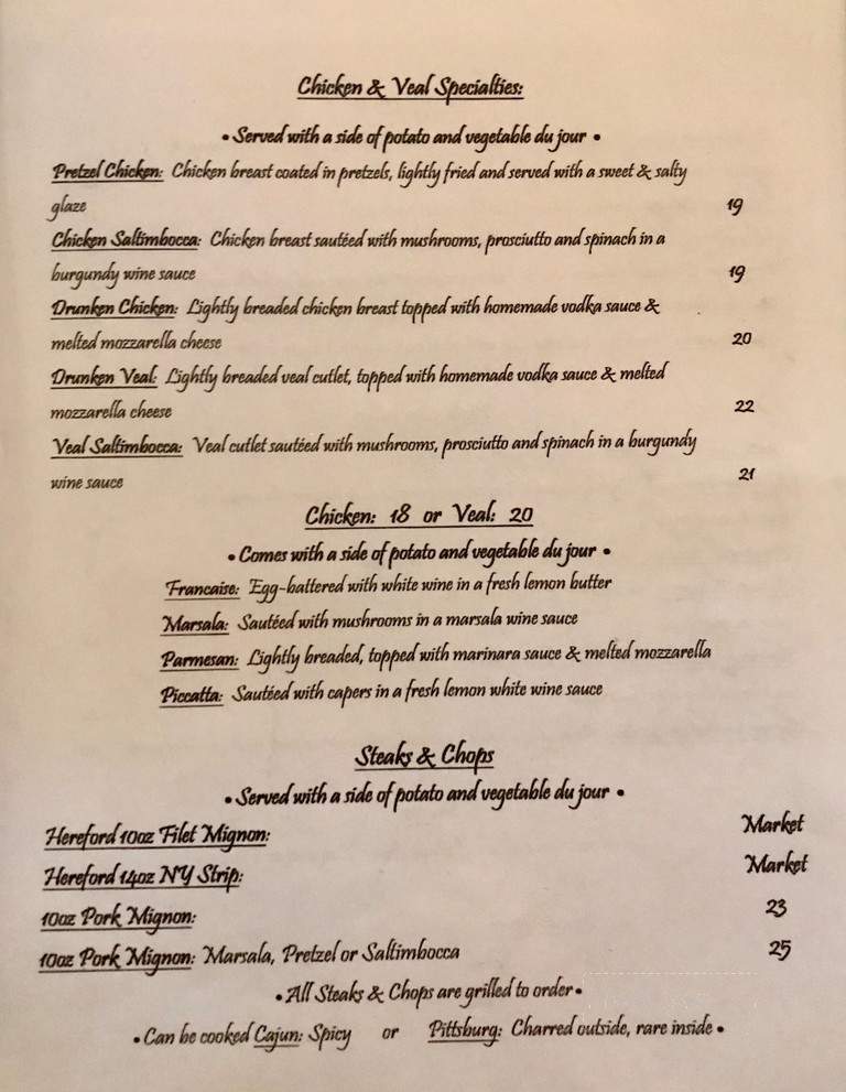 Wood Grille - Scranton, PA menu_pic