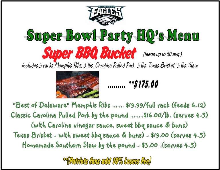 Fat Rick's BBQ and Catering - Wilmington, DE menu_pic