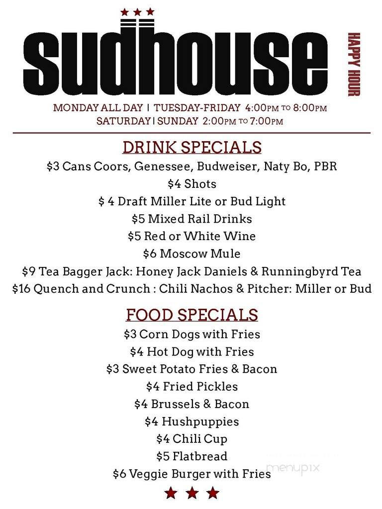 Sudhouse - Washington, DC menu_pic