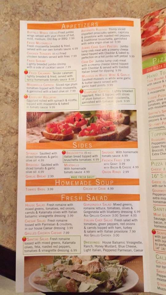 Santini's - Aberdeen, MD menu_pic