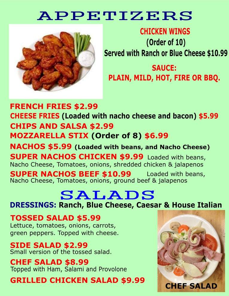 Lallo's Pizza - Frederick, MD menu_pic