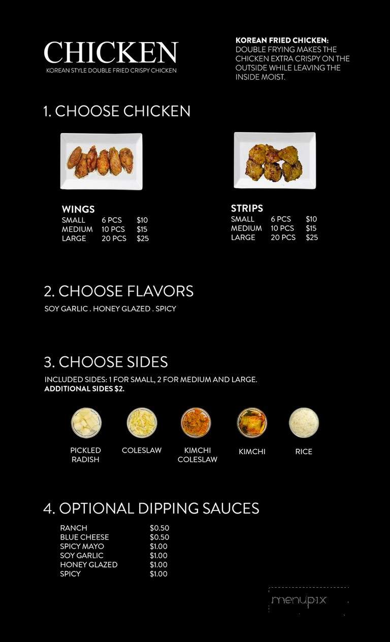 DAK Chicken - Arlington, VA menu_pic