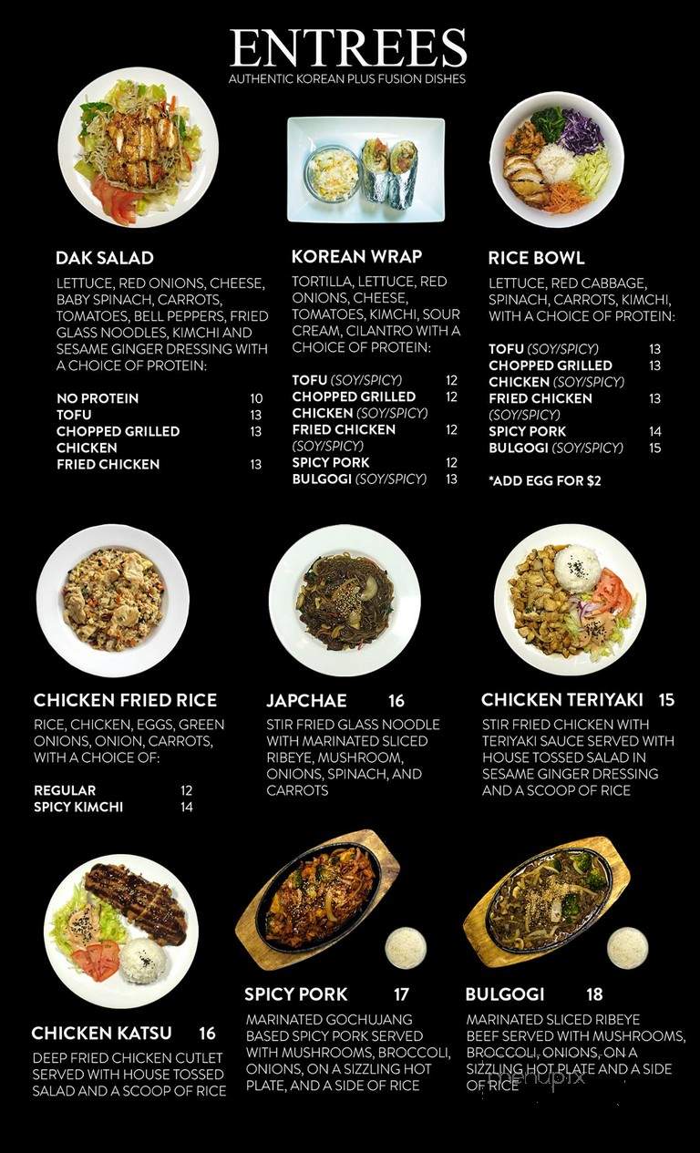 DAK Chicken - Arlington, VA menu_pic