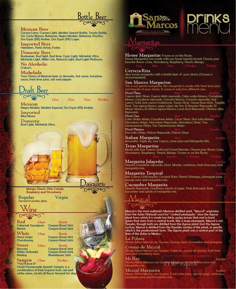 San Marcos Mexican Restaurant - Danville, VA menu_pic