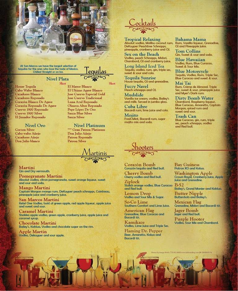 San Marcos Mexican Restaurant - Danville, VA menu_pic