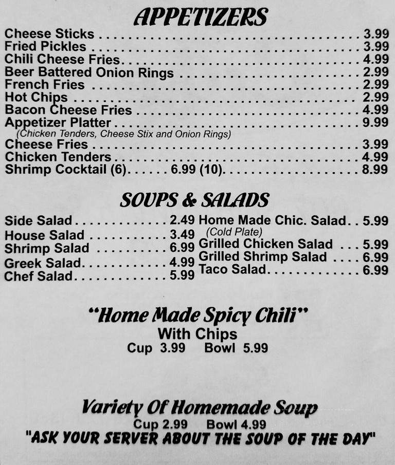 Creekside Cafe - Galax, VA menu_pic