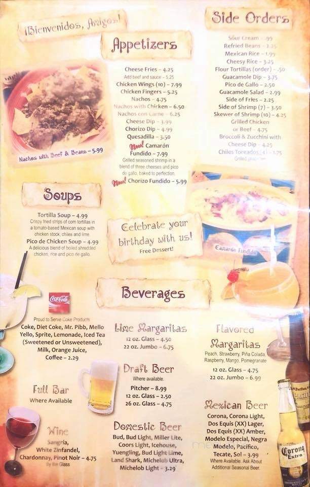 El Mariachi - Summersville, WV menu_pic