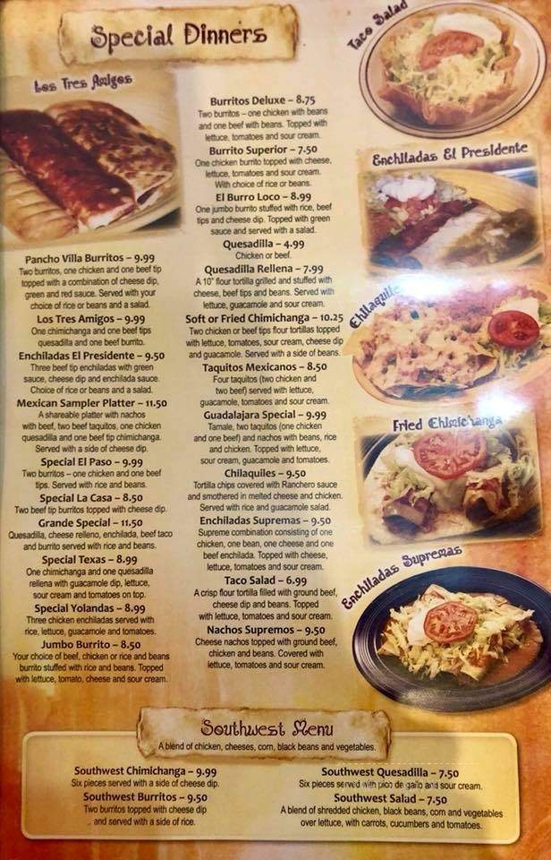 El Mariachi - Summersville, WV menu_pic