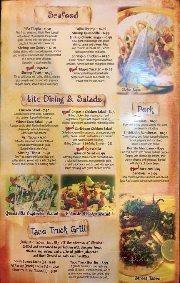 El Mariachi - Summersville, WV menu_pic
