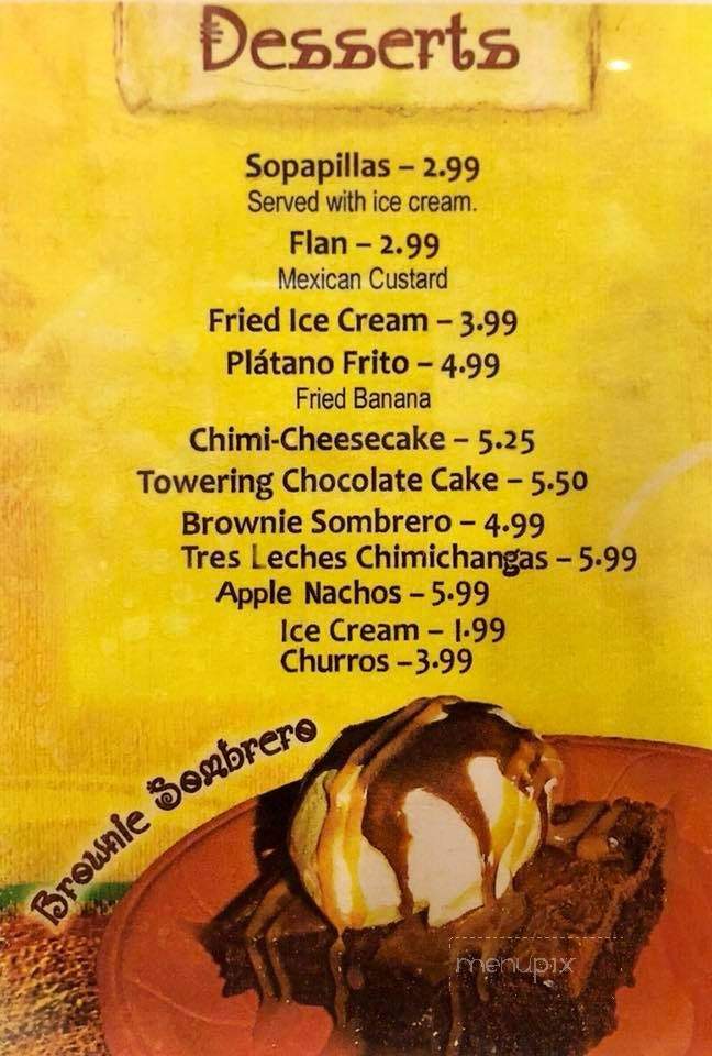 El Mariachi - Summersville, WV menu_pic