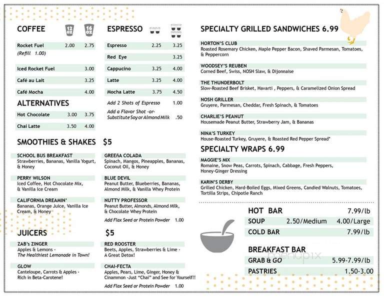 Nosh Jo Rae Cafe - Durham, NC menu_pic